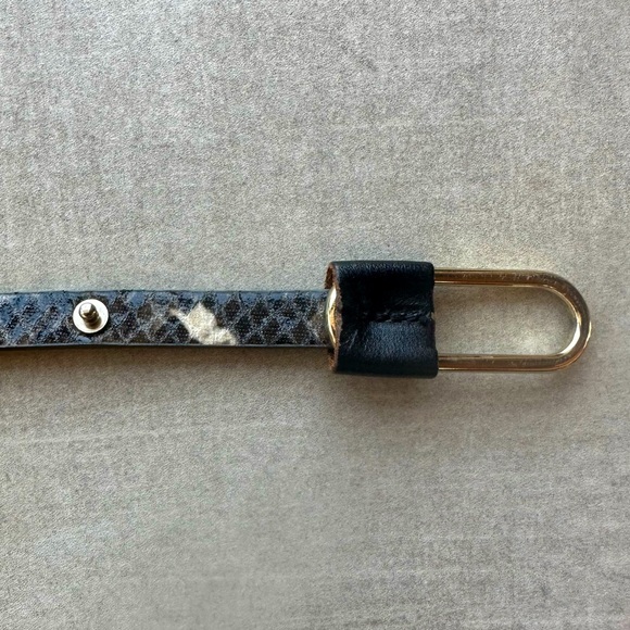 Halogen Skinny Womenβs Belt Snake-Skin Style - Picture 1 of 6